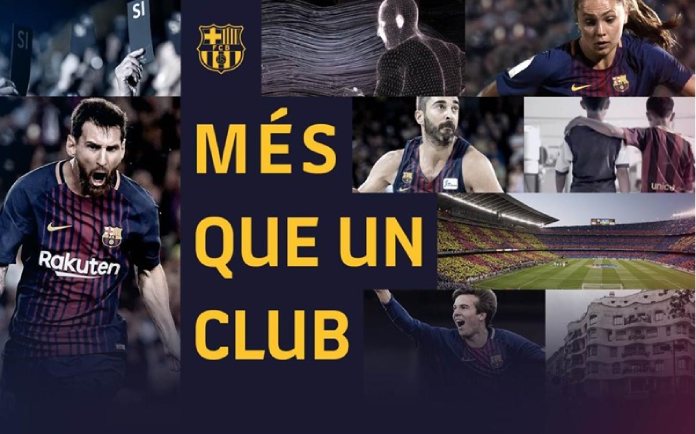 100 anuncios publicitarios con eslogan: Mejores slogans. Barça:  más que un club. 