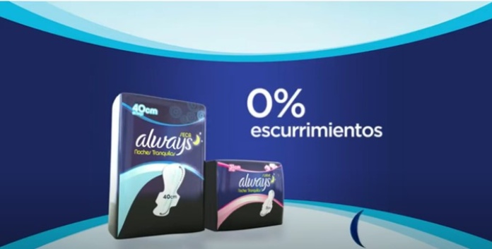 100 anuncios publicitarios con eslogan: Mejores slogans. Compresas Always: 0% escurrimientos. 