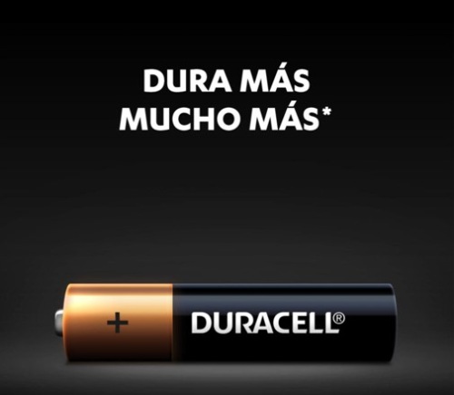 100 anuncios publicitarios con eslogan: Mejores slogans. Pilas Duracell: dura más mucho más. 