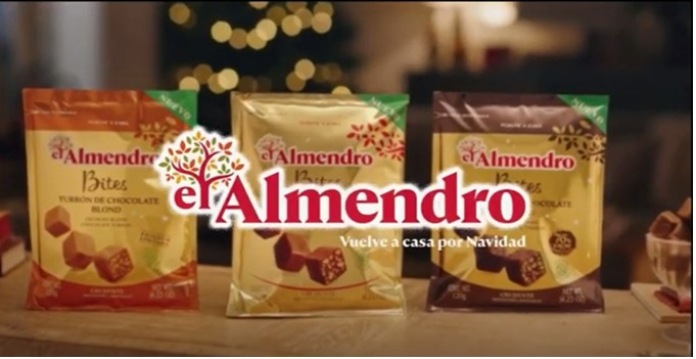 100 anuncios publicitarios con eslogan: Mejores slogans. Turrón El Almendro: Vuelve a casa por Navidad. 