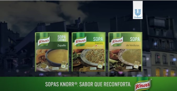 100 anuncios publicitarios con eslogan: Mejores slogans. Sopas Knorr: Sabor que reconforta. 