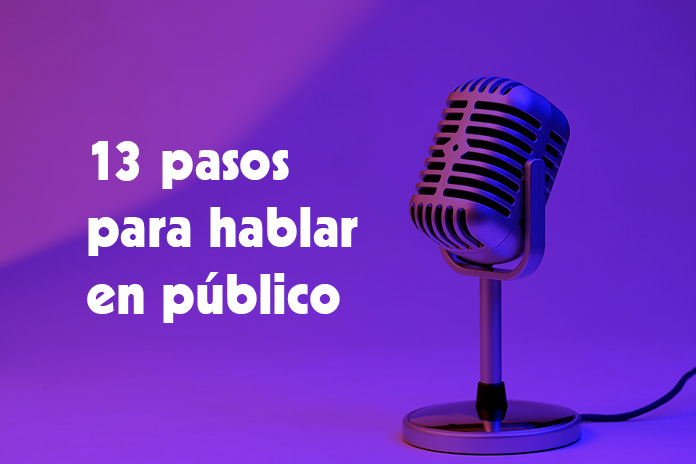 13 pasos para hablar en público