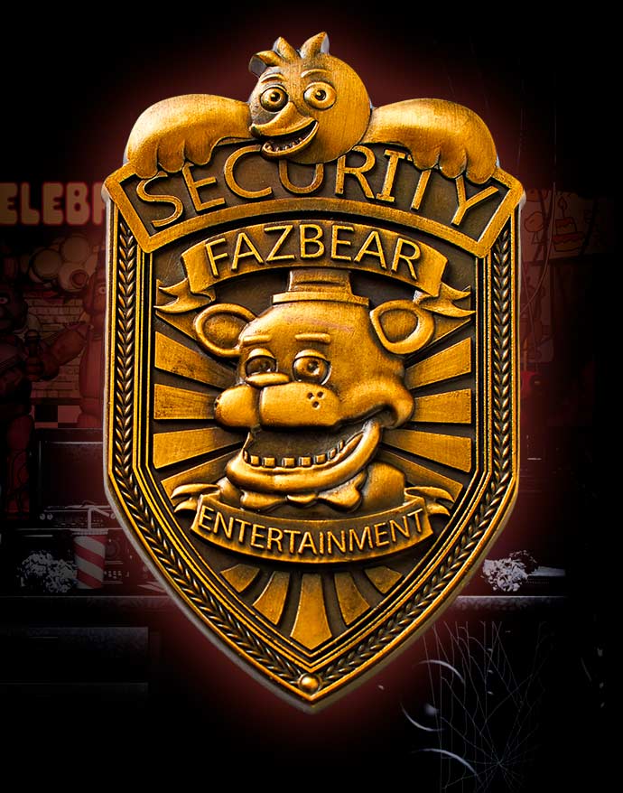 Placa de seguridad de Freddy Fazbear