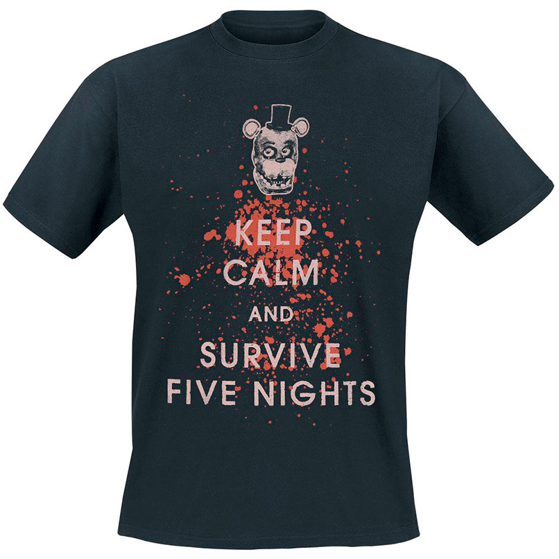 Camiseta "Keep calm and survive Five Nights"