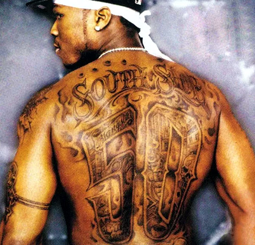 tatuajes más increíbles de los famosos y sus significados 50-Cent