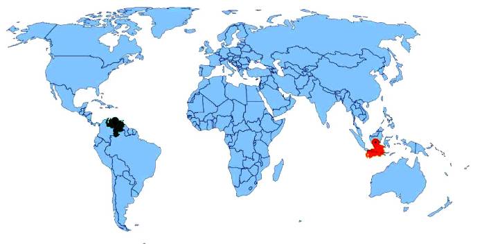 Antípodas: Venezuela