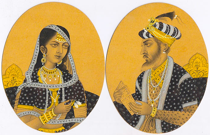 Aurangzeb y Dilras Banu Begum