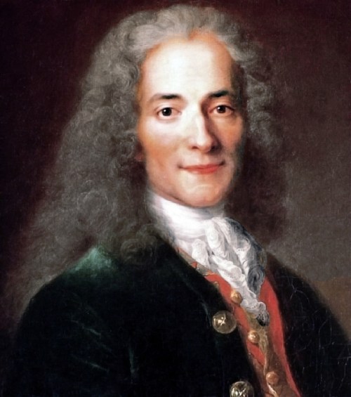 Autores neoclásicos. Voltaire con 24 años (Después de 1724-1725).