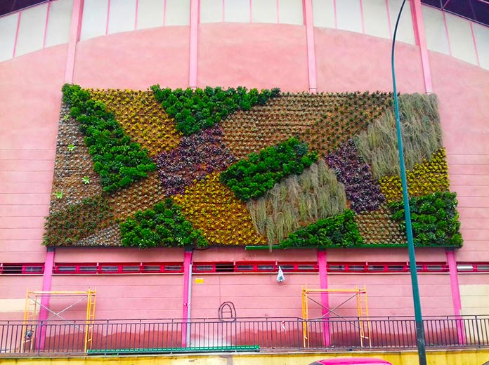 Jardín vertical de la Avenida Europa, Málaga