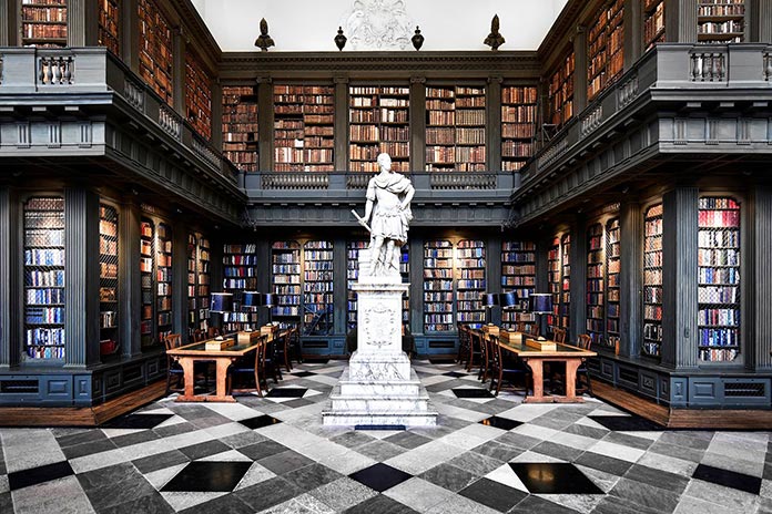 Interior de la Biblioteca Codrington, Oxford, Inglaterra (123RF)