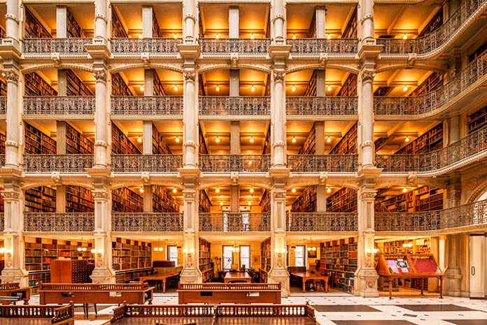 Biblioteca George Peabody, Baltimore, Estados Unidos