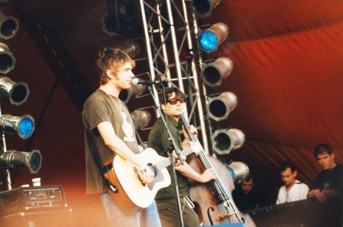 Britpop. Blur en concierto. Festival de Roskilde, Dinamarca, 01/07/1999.