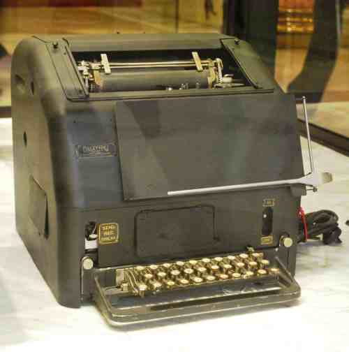 Máquina en el Museo del Telégrafo, Ciudad de México
