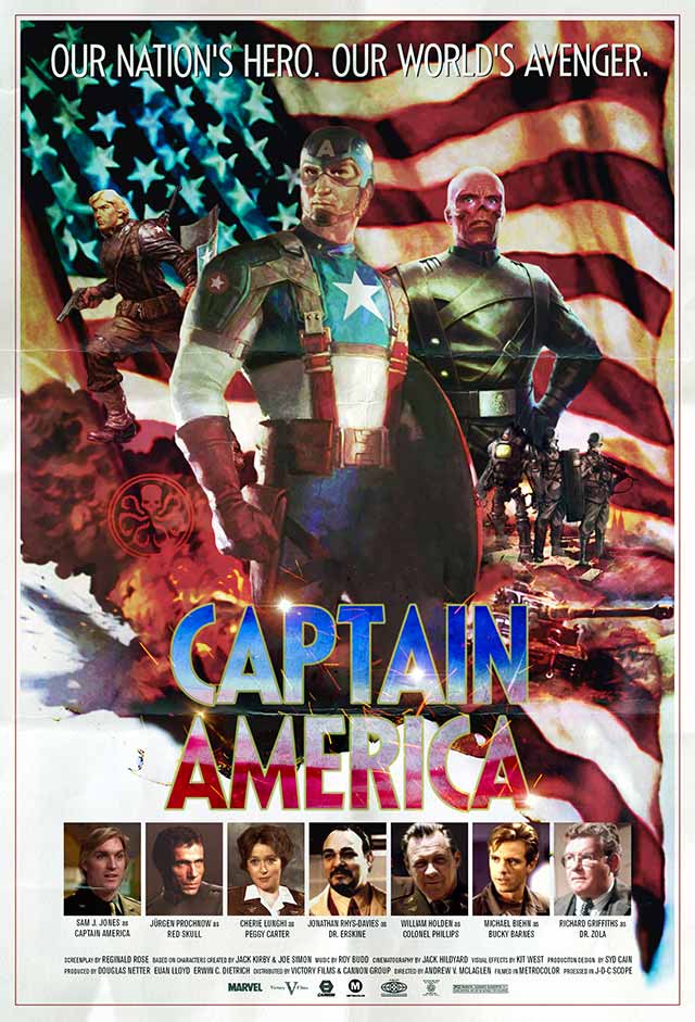 Cartel de "Capitán América" (1980)