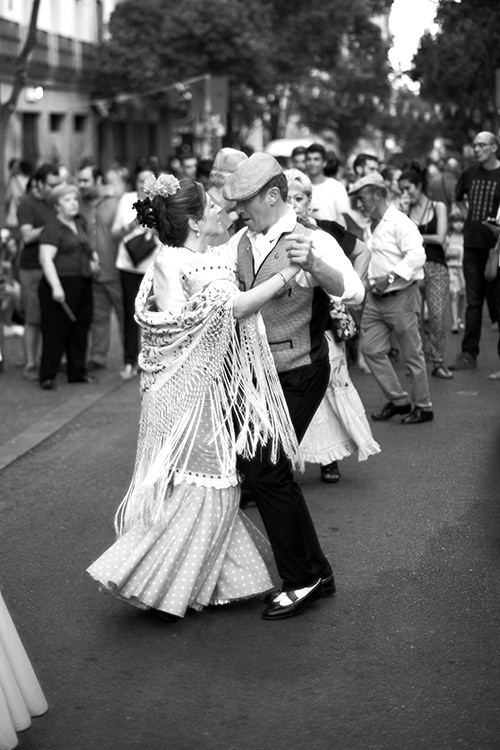 Pareja bailando el Chotis