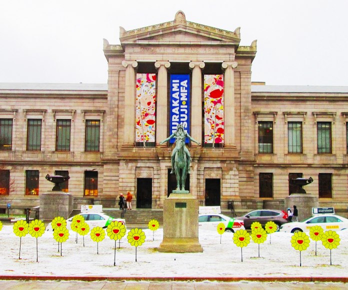 Entrada del Museo de Bellas Artes de Boston.
