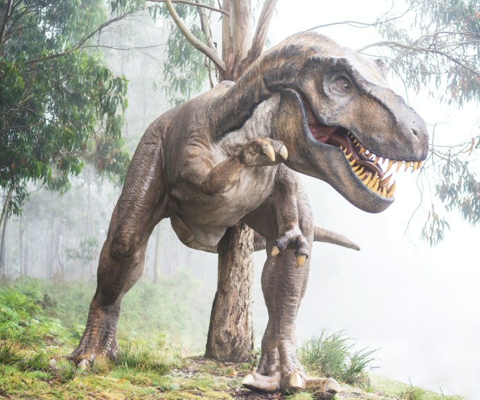 Ilustración de un dinosaurio.
