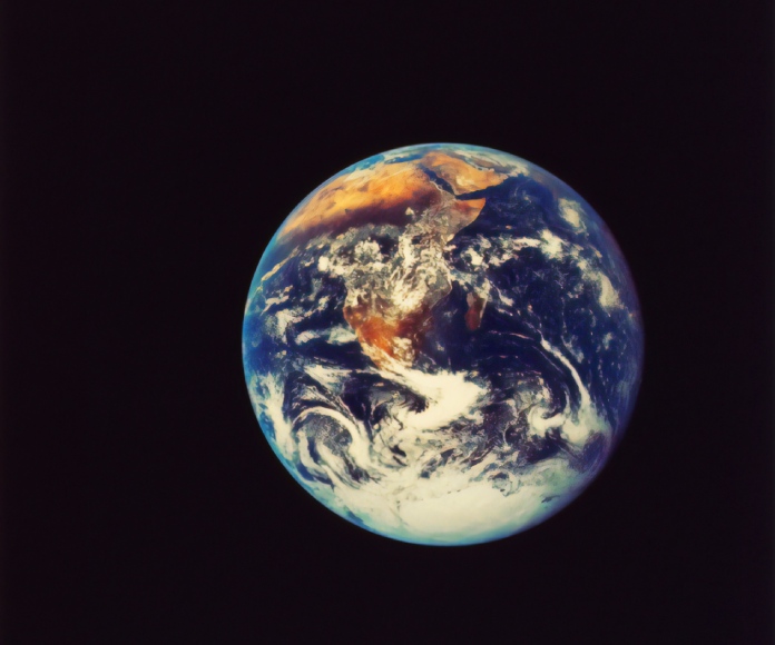 Imagen de la Tierra en el espacio.