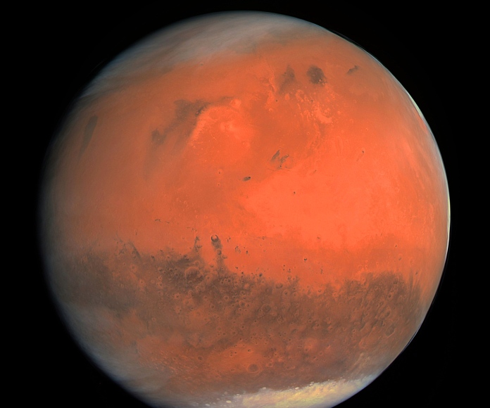 Imagen satelital de Marte.