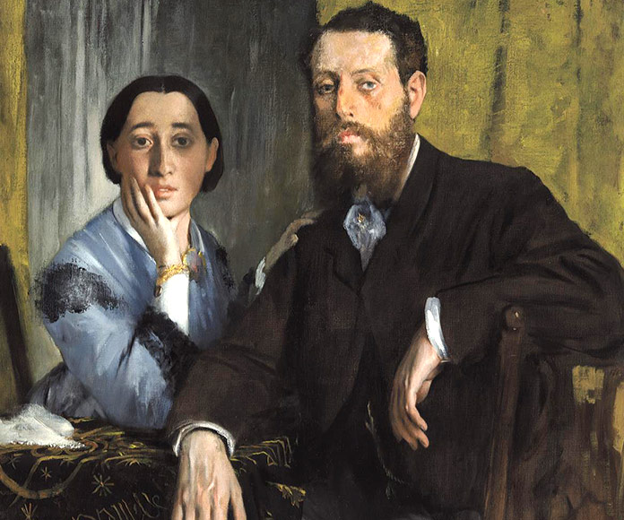 Pintura “Edmondo y Therese Morbilli” de Edgar Degas