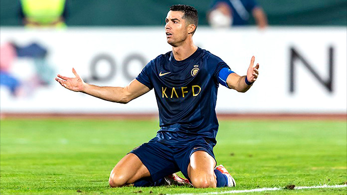 Cristiano Ronaldo en un partido Persepolis F.C. vs Al Nassr FC en septiembre de 202