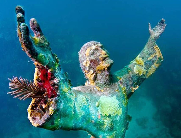 Detalle del Cristo del abismo