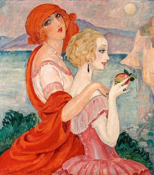 Cuadros modernistas. Camino a Anacapri, 1922. Gerda Wegener.