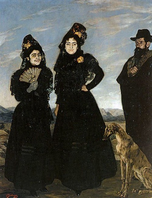 Cuadros modernistas. Mi tío y mis primas, 1898. Ignacio Zuloaga.