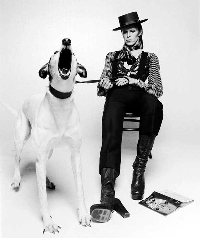 David Bowie y su perro Max