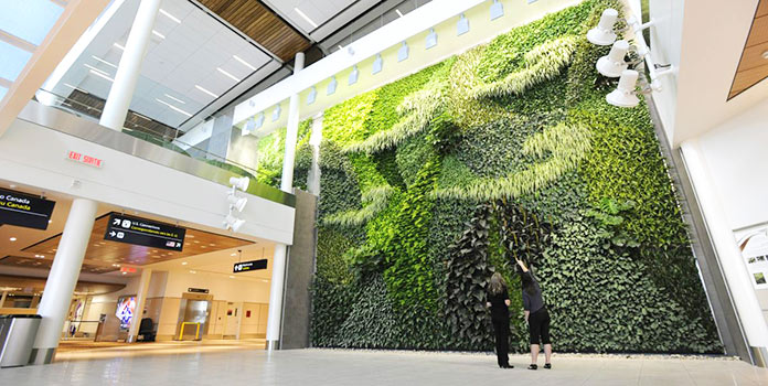 Edificios verdes - Aeropuerto Internacional de Edmonton