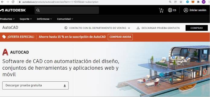 Ejemplos de software: AutoCAD