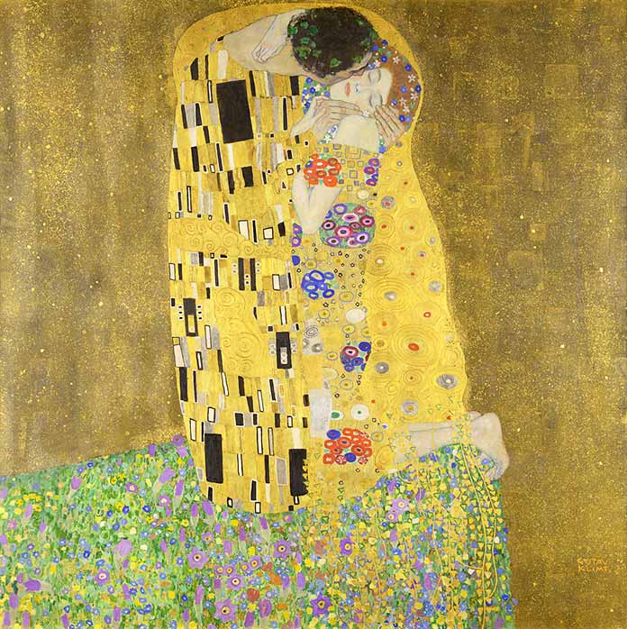 El beso de Gustav Klimt