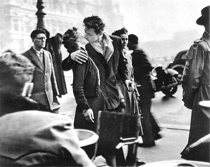 El beso, por Robert Doisneau