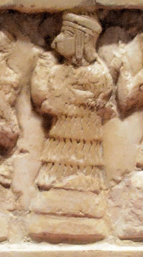 Época literaria antigua. Detalle del Disco de Enheduanna encontrado en Ur, antigua capital sumeria.