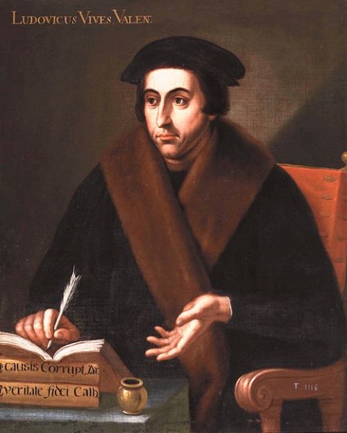 Filósofos humanistas. Juan Luis Vives. Siglo XVII. Artista desconocido. Museo del Prado.