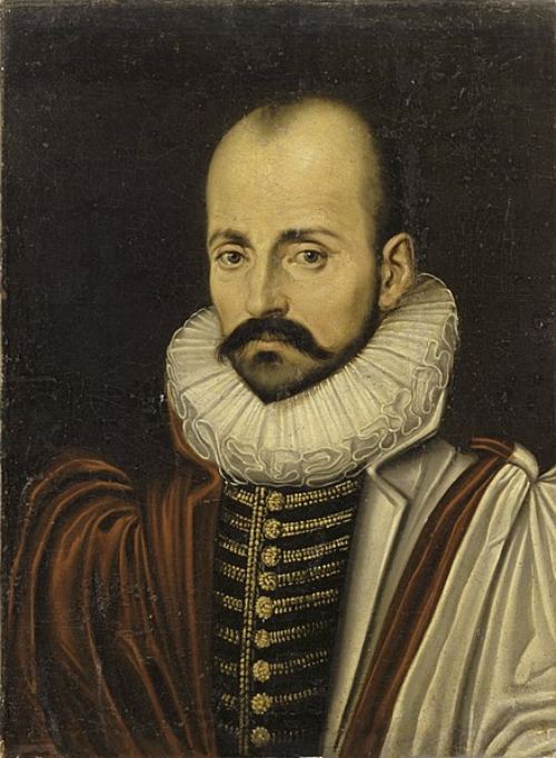 Filósofos humanistas. Michel de Montaigne. 1570s. Artista desconocido.