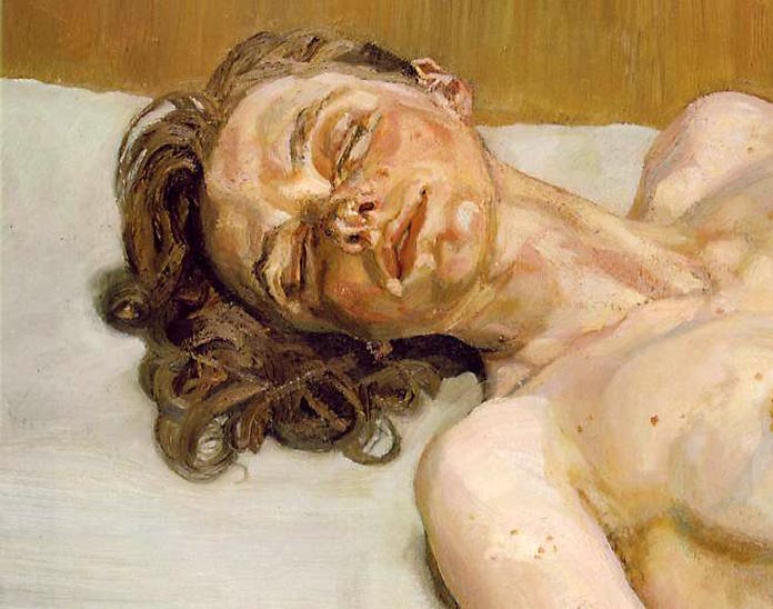 Girl with eyes closed, Lucian Freud