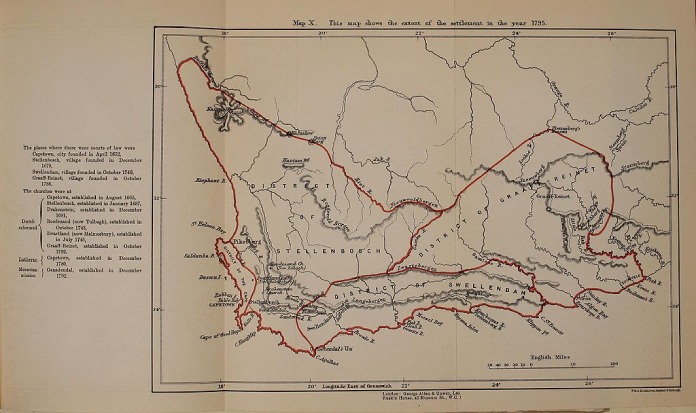 Historia-de-Sudáfrica+Mapa-de-Colonia-Holandesa