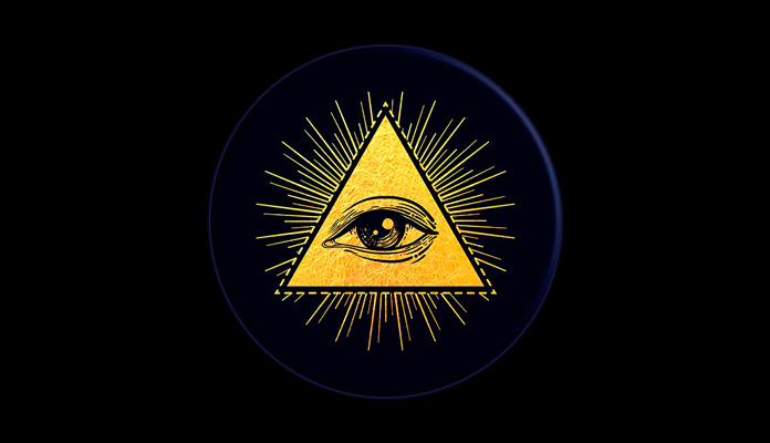 El Ojo de la Providencia, símbolo de los Illuminati.