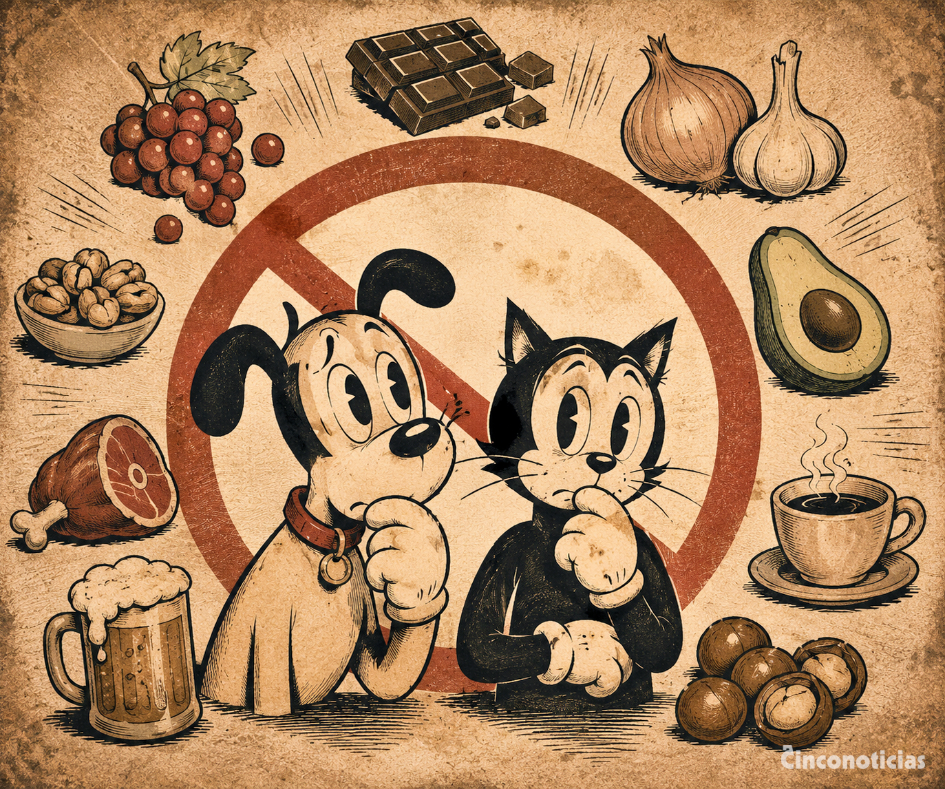 10 alimentos que no pueden comer los perros y los gatos: ¿qué efectos generan para tenerlos en tu lista negra?