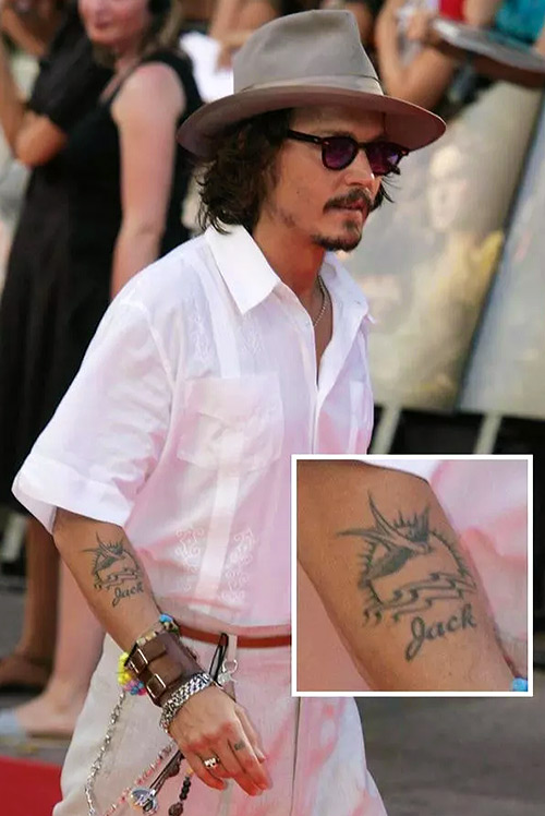 tatuajes más increíbles de los famosos y sus significados Johnny-Depp