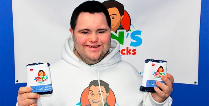 John’s Crazy Socks, la millonaria empresa de un joven con síndrome de Down.