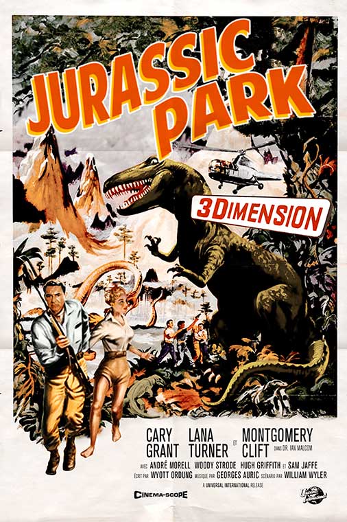 Cartel de "Jurassic Park" (1959)