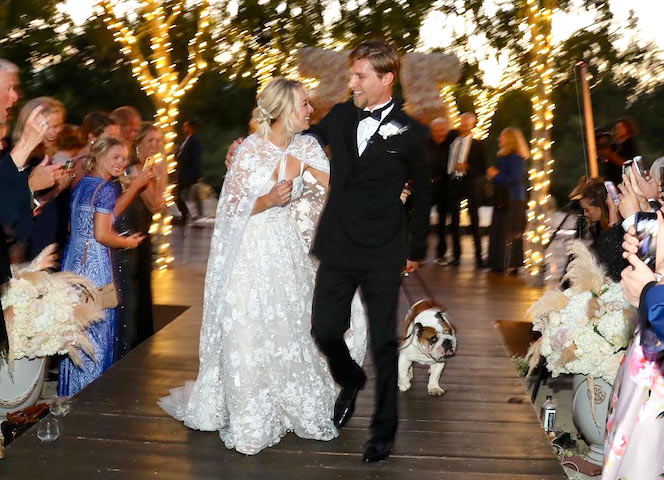 Kaley Cuoco y Karl Cook recién casados