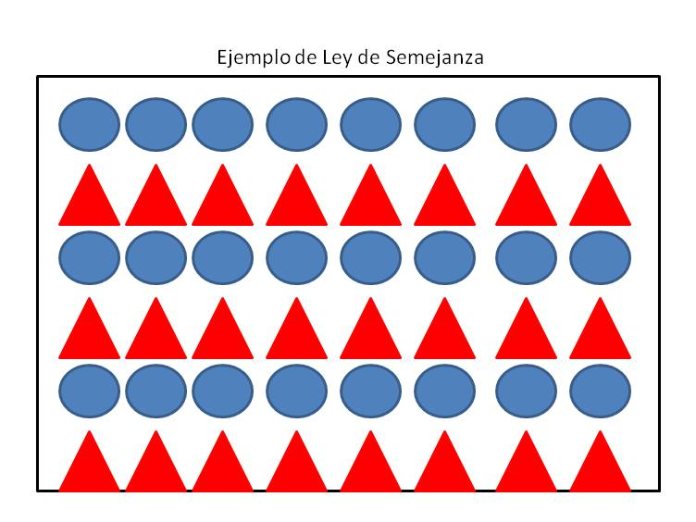 Leyes Gestalt. Ley de Semejanza. 