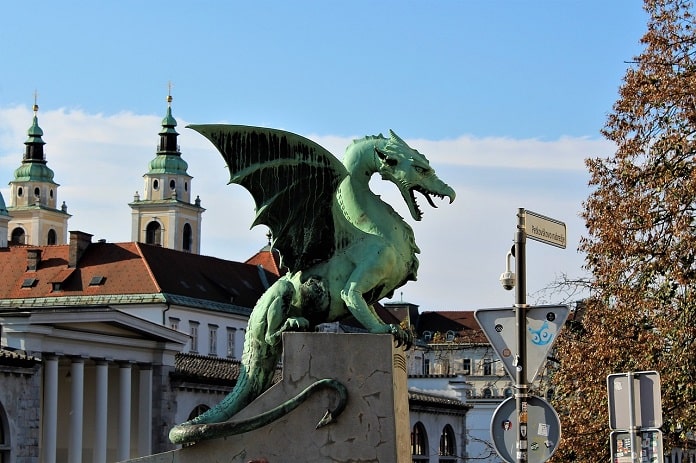 Puente de Dragones, Liubliana.