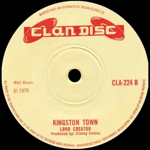 Lo mejor del reggae: Kingston town