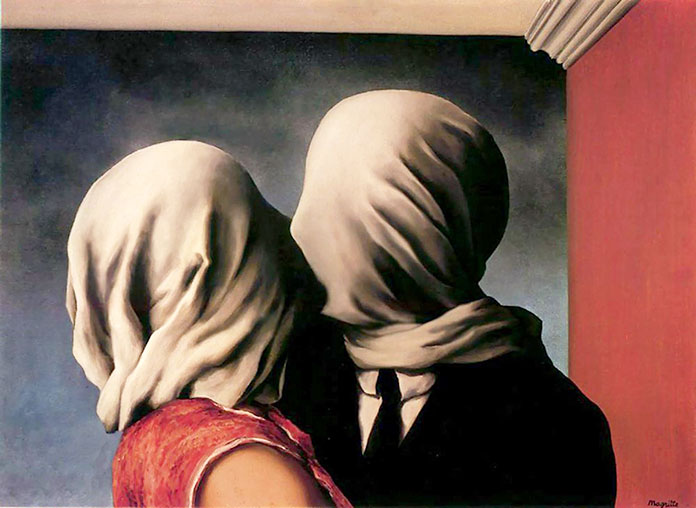 Los amantes, de René Magritte