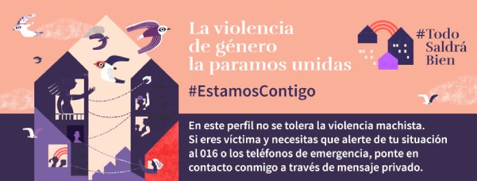 Marketing social. Campaña 2020 del Ministerio de Igualdad de España en redes sociales para evitar la violencia doméstica.