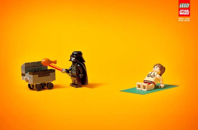 Anuncio publicitario de Lego.